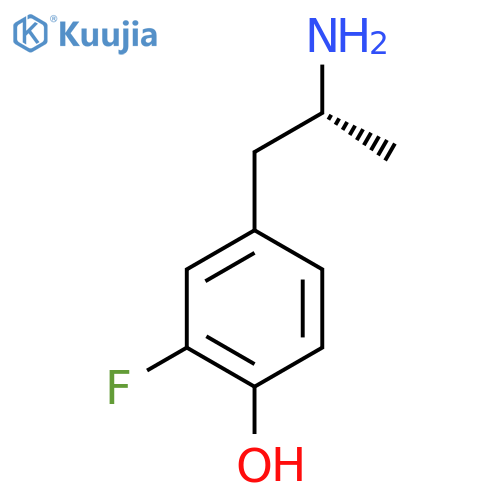 4-(2R)-2-aminopropyl-2-fluorophenol structure