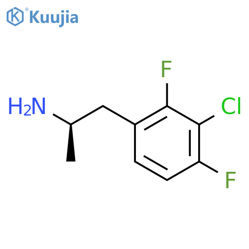 (2R)-1-(3-chloro-2,4-difluorophenyl)propan-2-amine structure