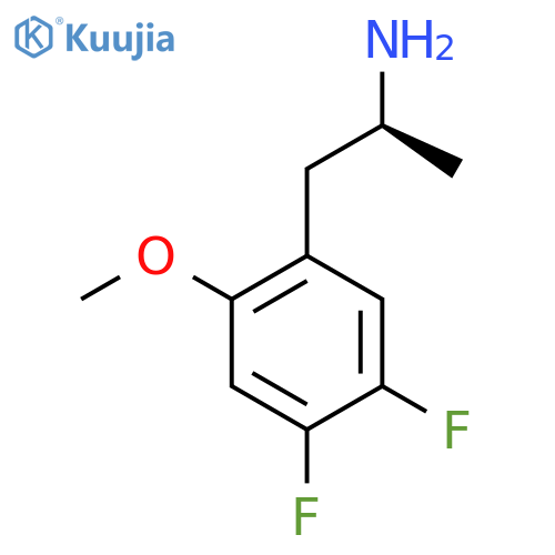 (2S)-1-(4,5-difluoro-2-methoxyphenyl)propan-2-amine structure