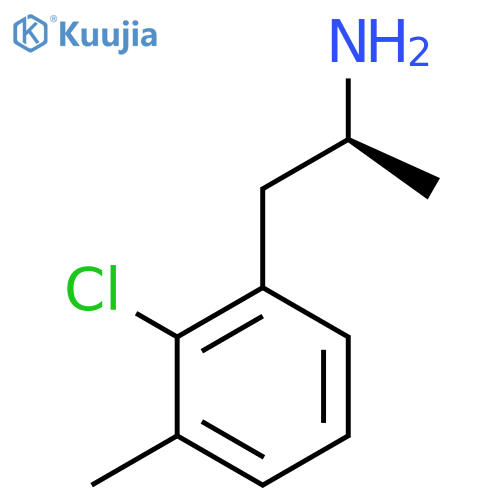 (2S)-1-(2-chloro-3-methylphenyl)propan-2-amine structure
