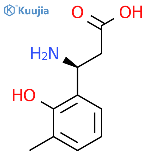 (3S)-3-AMINO-3-(2-HYDROXY-3-METHYLPHENYL)PROPANOIC ACID structure