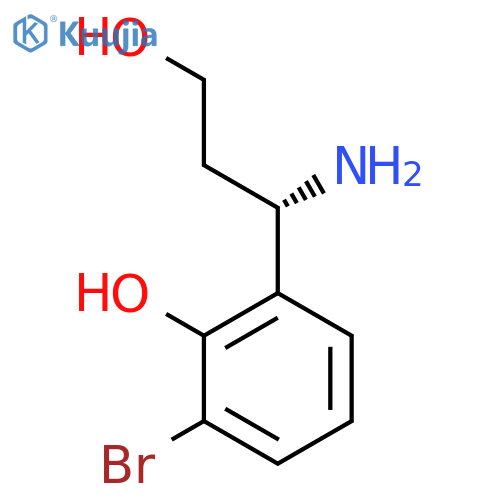 2-((1S)-1-AMINO-3-HYDROXYPROPYL)-6-BROMOPHENOL structure