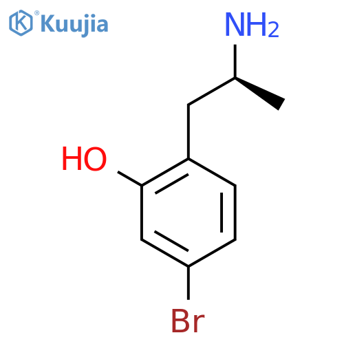 2-(2S)-2-aminopropyl-5-bromophenol structure