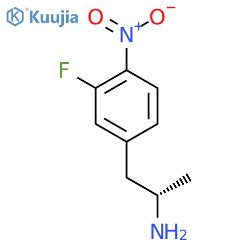 (2S)-1-(3-fluoro-4-nitrophenyl)propan-2-amine structure