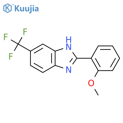 2-(2-Methoxyphenyl)-6-(trifluoromethyl)-1H-benzo[D]imidazole structure
