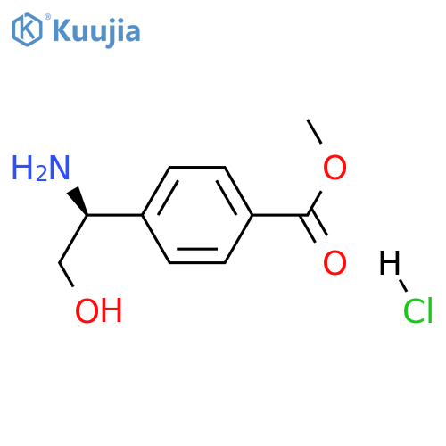 Methyl 4-((1s)-1-amino-2-hydroxyethyl)benzoate hcl structure