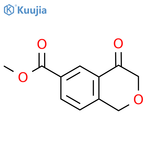 methyl 4-oxo-3,4-dihydro-1H-2-benzopyran-6-carboxylate structure