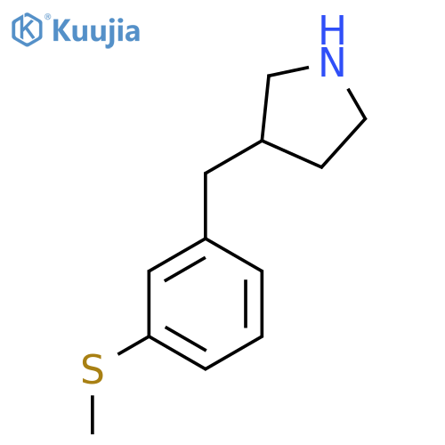3-{3-(methylsulfanyl)phenylmethyl}pyrrolidine structure