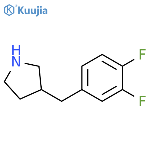 3-(3,4-difluorophenyl)methylpyrrolidine structure