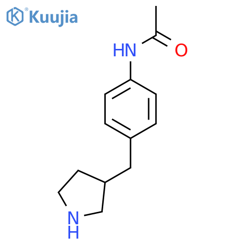 N-{4-(pyrrolidin-3-yl)methylphenyl}acetamide structure