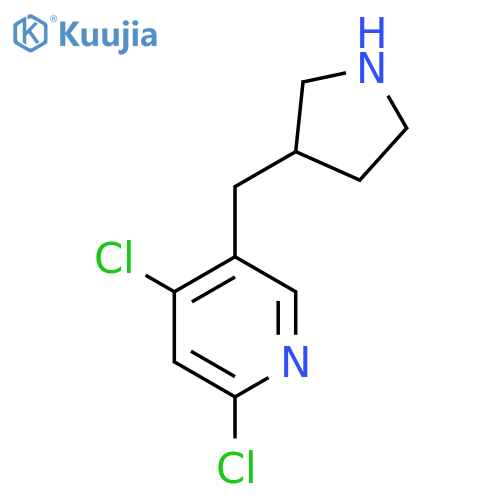 2,4-dichloro-5-(pyrrolidin-3-yl)methylpyridine structure