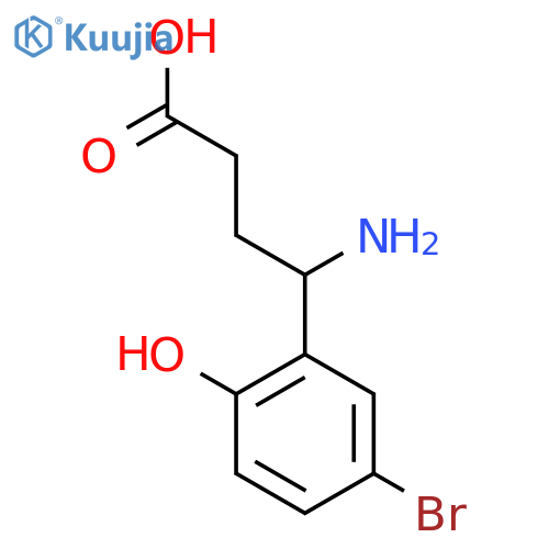 4-amino-4-(5-bromo-2-hydroxyphenyl)butanoic acid structure