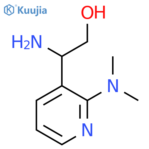 2-amino-2-2-(dimethylamino)pyridin-3-ylethan-1-ol structure