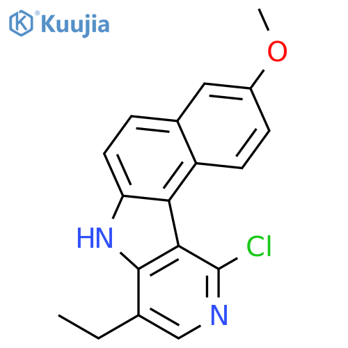 7H-Benzo[e]pyrido[4,3-b]indole, 11-chloro-8-ethyl-3-methoxy- structure