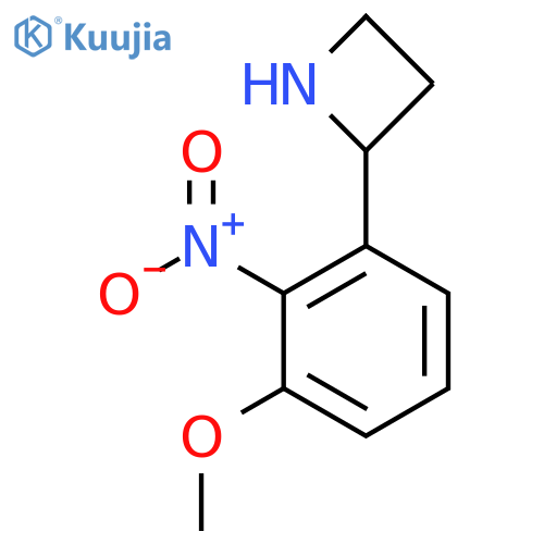 2-(3-methoxy-2-nitrophenyl)azetidine structure