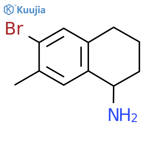6-Bromo-7-methyl-1,2,3,4-tetrahydronaphthalen-1-amine structure