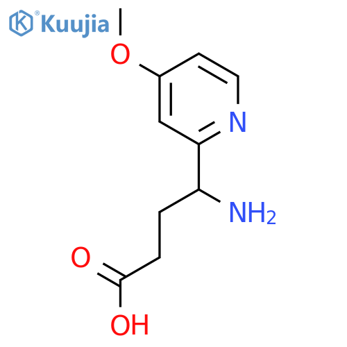 4-amino-4-(4-methoxypyridin-2-yl)butanoic acid structure