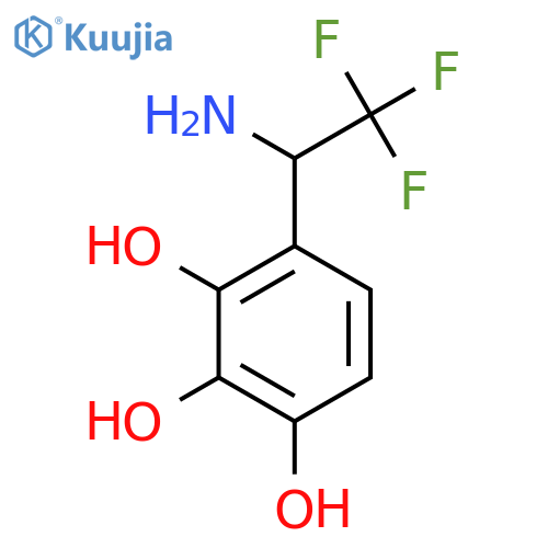 4-(1-amino-2,2,2-trifluoroethyl)benzene-1,2,3-triol structure