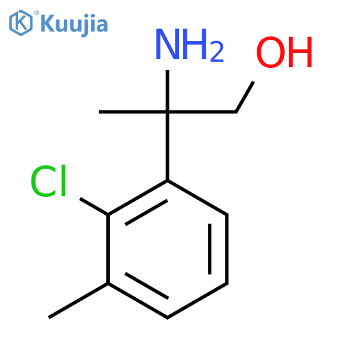 2-amino-2-(2-chloro-3-methylphenyl)propan-1-ol structure
