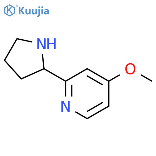 4-methoxy-2-(pyrrolidin-2-yl)pyridine structure