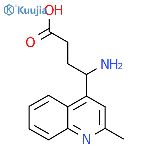 4-amino-4-(2-methylquinolin-4-yl)butanoic acid structure