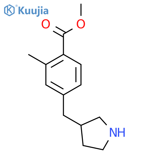 methyl 2-methyl-4-(pyrrolidin-3-yl)methylbenzoate structure