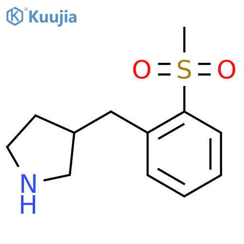3-(2-methanesulfonylphenyl)methylpyrrolidine structure