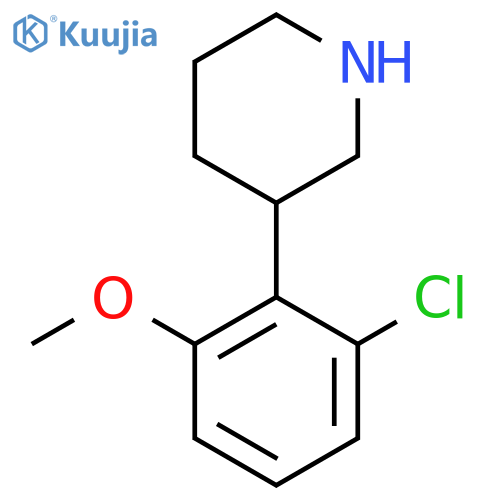 3-(2-chloro-6-methoxyphenyl)piperidine structure
