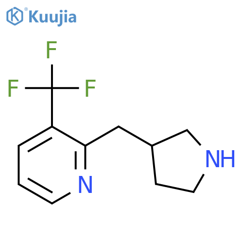 2-(pyrrolidin-3-yl)methyl-3-(trifluoromethyl)pyridine structure