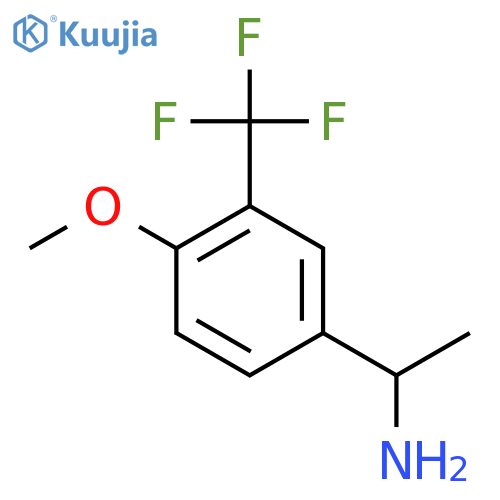 1-4-methoxy-3-(trifluoromethyl)phenylethan-1-amine structure