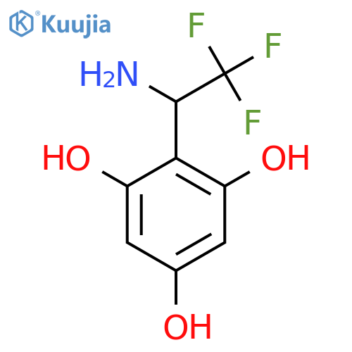 2-(1-amino-2,2,2-trifluoroethyl)benzene-1,3,5-triol structure