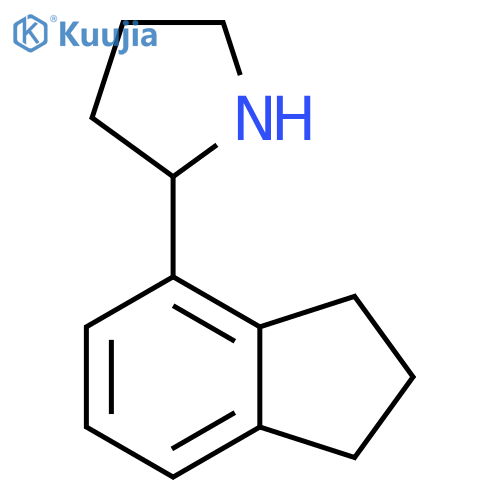 2-(2,3-dihydro-1H-inden-4-yl)pyrrolidine structure