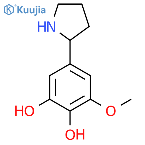 3-methoxy-5-(pyrrolidin-2-yl)benzene-1,2-diol structure