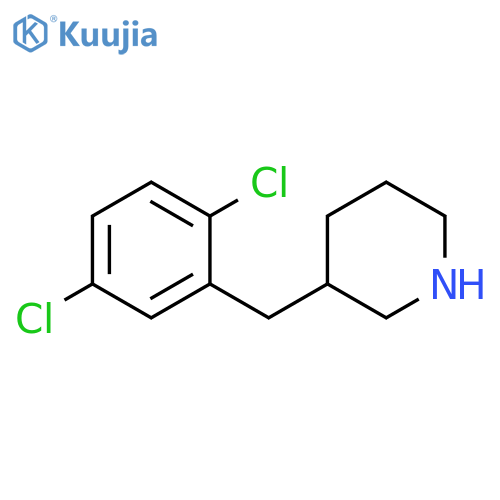 3-(2,5-dichlorophenyl)methylpiperidine structure