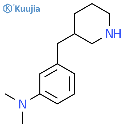 N,N-dimethyl-3-(piperidin-3-yl)methylaniline structure