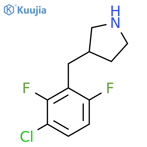 3-(3-chloro-2,6-difluorophenyl)methylpyrrolidine structure