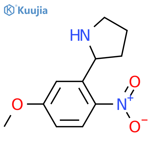 2-(5-methoxy-2-nitrophenyl)pyrrolidine structure