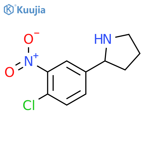 2-(4-Chloro-3-nitrophenyl)pyrrolidine structure