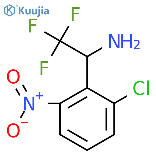 1-(2-chloro-6-nitrophenyl)-2,2,2-trifluoroethan-1-amine structure