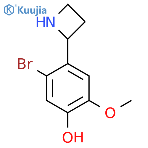 4-(azetidin-2-yl)-5-bromo-2-methoxyphenol structure