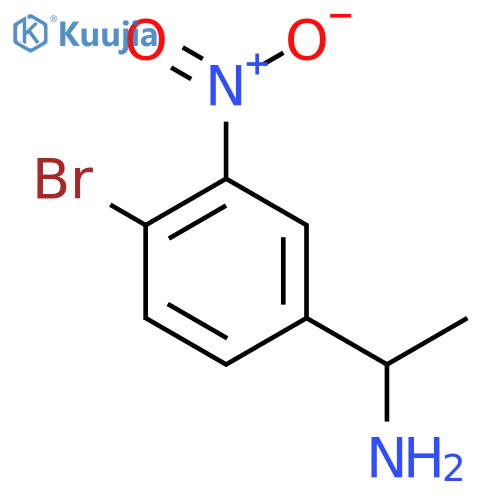 1-(4-bromo-3-nitrophenyl)ethan-1-amine structure