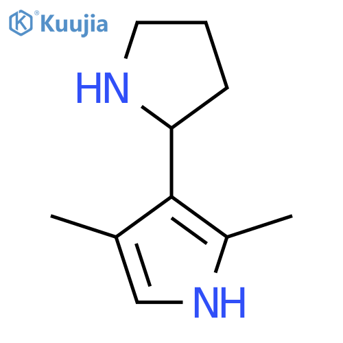 2,4-dimethyl-3-(pyrrolidin-2-yl)-1H-pyrrole structure