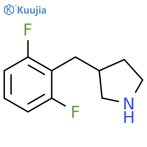 3-(2,6-difluorophenyl)methylpyrrolidine structure