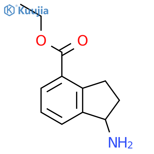 ethyl 1-amino-2,3-dihydro-1H-indene-4-carboxylate structure