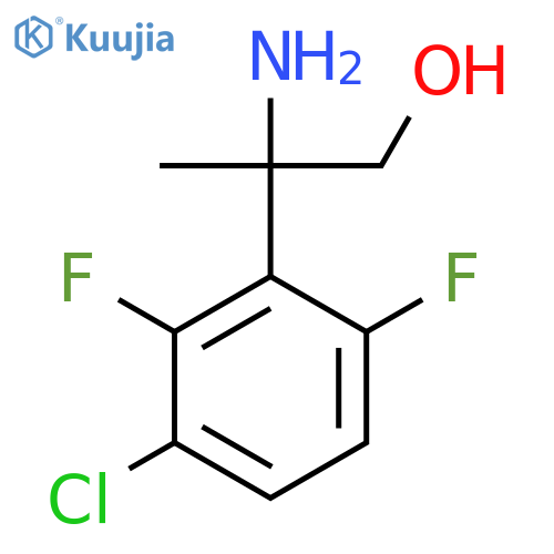 2-amino-2-(3-chloro-2,6-difluorophenyl)propan-1-ol structure