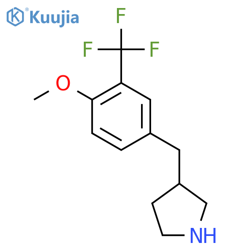 3-{4-methoxy-3-(trifluoromethyl)phenylmethyl}pyrrolidine structure