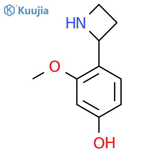 4-(azetidin-2-yl)-3-methoxyphenol structure