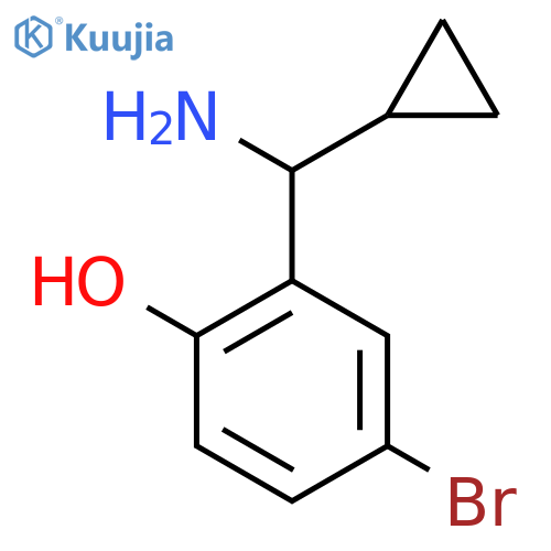 2-amino(cyclopropyl)methyl-4-bromophenol structure