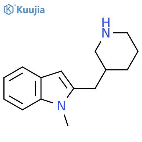 1-methyl-2-(piperidin-3-yl)methyl-1H-indole structure