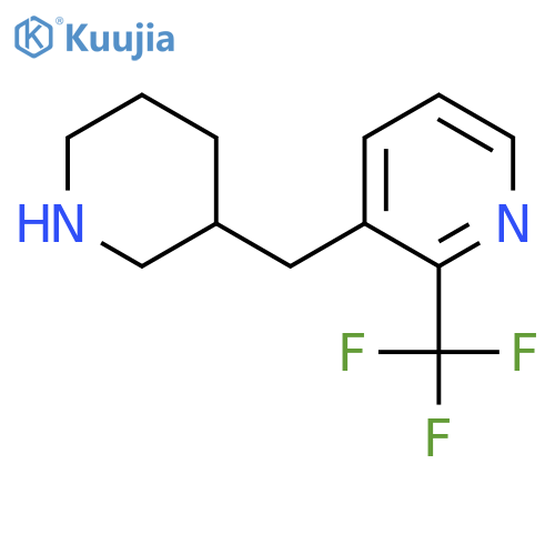 3-(piperidin-3-yl)methyl-2-(trifluoromethyl)pyridine structure